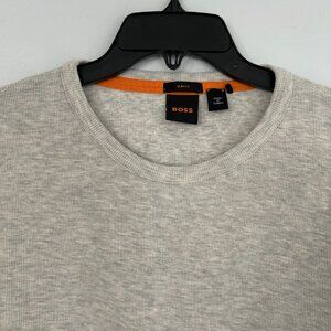 BOSS Cotton Slim Fit Crewneck long sleeve t-shirt